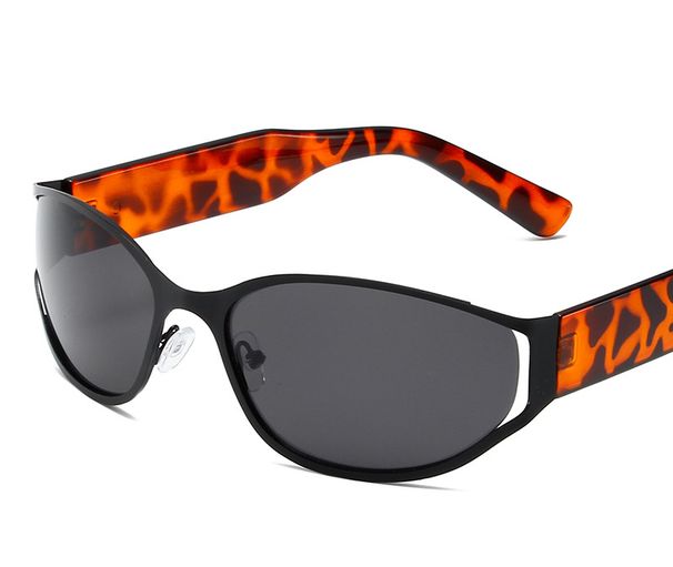 Fashion Futuristic Technology Oval Frame Sunglasses New Mercury Sheet Glasses Trend Millennial Style Sunscreen Sunglasses_viptrois.com