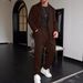 Men's Clothing Four Seasons Trend High Quality Solid Color Suit Trousers Set WL008 MR7_viptrois.com
