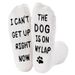 Non-hair off coral velvet cake socks Animal series foot soles letter dot glue floor socks_viptrois.com