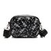 Halloween Gothic Skeleton Shoulder Bag - Trendy PU Crossbody Purse For Women, Stylish Small Square Handbag With Unique Stitching Design_viptrois.com