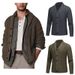 Men's Button-Up Cardigan Sweater (Winter-Ready, 100% Acrylic, Machine Washable, Ribbed Hem, Slim Fit, British-Inspired Striped Knit, M-XXXL)_viptrois.com