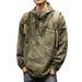 Camouflage Autumn Winter Workwear Hooded Coat Sweatshirt Retro American Style Casual Loose Half-Zip Functional Jacket_viptrois.com
