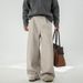 Men's Clothing Heavyweight Woolen Casual Pants Men's Autumn Style Drape Loose Straight Trousers Trendy Brand All Match Long Pants_viptrois.com