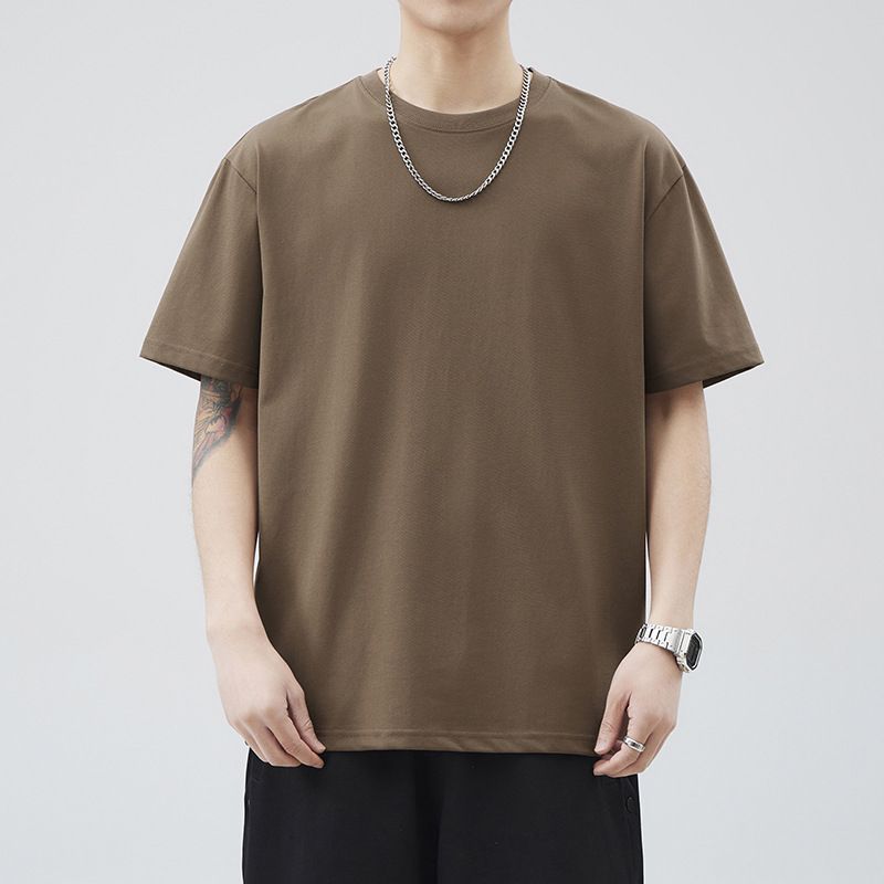 Trendy Men's Short Summer, Loose And Versatile, Half Sleeved T-shirt With White Base Shirt For Men_viptrois.com