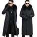 Men's Clothing Cross Border Winter Faux Fox Fur Imitation Fur Coat Mid Length Coat Large Size Men's Clothing_viptrois.com