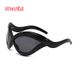 New Fashion S Leg Punk Sunglasses Cat Eye Frame Outdoor Sunshade Anti Ultraviolet Sunglasses_viptrois.com