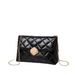 Fashion Quilted Crossbody Bag For Women - Triangle Lock Shoulder Purse Versatile Casual & Office Handbag_viptrois.com
