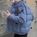 Men's Winter Jacket – Slim-Fit Quilted Polyester Coat With Stand Collar & Side Pockets (M-4XL, 3 Colors From Khaki To Navy Blue)_viptrois.com