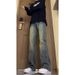 New Spring And Autumn Fashion Pants For Men, American Vibe Casual High Street Slim Straight Long Pants, Slightly Flared_viptrois.com