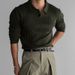 Men's Clothing Black Long Sleeved Polo Shirt Men's Autumn New Trend Simple Muscle Fitness Striped Knitted Lapel Top T Shirt_viptrois.com