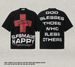 New Vintage Cross Inspirational Slogan Letter Short Sleeve, Waffle T-Shirt National Tide Couple Bf_viptrois.com