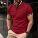 2025d 2024 Summer Quick-Dry Turn-Down Collar Polo Shirt With Buttons And Pocket For Men_viptrois.com