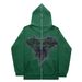 2024 Dark Butterfly Unisex Hoodie Gothic Couple Harajuku Oversized Zipper Sweatshirt_viptrois.com