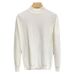 Men's Clothing Autumn and winter new style men's half turtleneck sweater slim fit long sleeve pullover mid neck solid color sweater bottoming shirt_viptrois.com