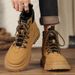 European Warm Series British Style Men's Leather New High-top Thick-soled Solid Color Martin Fashion Trend Outdoor Work Boots_viptrois.com
