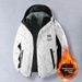 Men's Jacket Jacket Tooling Casual Outdoor Hooded Fleece Jacket Men's Jacket_viptrois.com