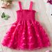 Kid's Clothing Summer New Girls Dress Three Dimensional Butterfly Mesh Puffy Princess Dress Sleeveless Suspender Dress_viptrois.com
