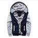 Winter Camouflage Sweater Men's Casual Sports Cardigan Sweater Jacket Fleece Thickened Thermal Sweater_viptrois.com