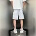 Men's Color Blocked Ice Silk Shorts Quick Drying Trendy Elastic Waist Drawstring Sporty Casual Five Point Pants Summer Bottoms_viptrois.com