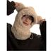 Cute thickened plush teddy bear scarf integrated with women's autumn and winter Korean version warm ear protection hat_viptrois.com