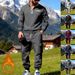 Men's Heavyweight Workwear Hoodie & Pants Set – Winter-Ready Outdoor Utility Joggers, Relaxed Fit Streetwear Two-Piece_viptrois.com