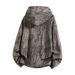 Loom Cross-Border Hooded Sweatshirt For Men, Sand Dune Wasteland Style, Distressed With Holes, Irregular Beggar Design, Cool_viptrois.com