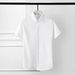 Men's Slim-Fit Short Sleeve Dress Shirt – Premium 80s Cotton With Wrinkle-Resistant Finish (Sizes 38-48)_viptrois.com