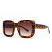 Men's Sunglasses Large Frame Sunglasses Fashion Square PC Embossed Personalized Metal Sunscreen Sunglasses_viptrois.com