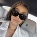 Women's Glasses New Style Rice Nail Fashion Large Frame Retro Butterfly Sunglasses Sunglasses Simple Sunglasses_viptrois.com