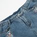Men's Clothing Floral Print Washed Denim Shorts Men's Summer Loose Street Trend Casual Niche Shorts_viptrois.com