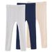 Korean Style Striped Knit Leggings For Girls 8-16 Years - Soft Elastic Waist, Comfortable & Stylish_viptrois.com
