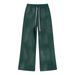 Streetwear Distressed Flared Pants – Vintage Washed Cotton Fleece-Lined Pants With Micro-Bell Hem (Unisex, S-XXL, Acid Wash Colors)_viptrois.com
