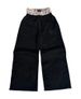 Men's Clothing Street Fashion Pattern Embroidery Double Waist Lace Casual Straight Pants Men's Sports Casual Trousers_viptrois.com