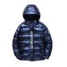 Men's Clothing Boys' Puffer Jacket - Winter Metallic Hooded Coat (Black/Navy/Silver, 130-180cm) Hot-selling_viptrois.com