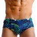 UXH Nordic Men's Green Leaf Fashion Sexy Underwire Enhancing Swim Trunks Summer Trendy Beach Boxer Shorts_viptrois.com