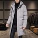 Men's Clothing Large Size Mid Length Cotton Coat Men's Loose Hooded Cotton Jacket Warm Coat Thick Down Cotton Coat Cold Protection_viptrois.com