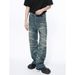 Men's Clothing Spring New Products Retro Tie Dye Straight Loose Washed Jeans_viptrois.com