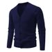 Men's Casual Knit Cardigan Sweater – Trendy Cable V-Neck Open Front Oversized Pullover, Lightweight Fall Fashion_viptrois.com