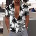 2023 Hawaiian Short Sleeve Men's Polo Neck Shirt Holiday Leisure T-shirt_viptrois.com
