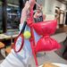PU Leather Rope Bow Bag Keychain Pendant Fashionable All Match Bag Chain Pendant Accessories_viptrois.com