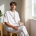Men's Casual Fashion Short Sleeve Shirt & Pants Set - Striped Urban Style For Trendy & Stylish Look_viptrois.com