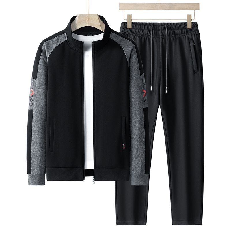 Men's Clothing spring and autumn new leisure suits men's loose large size sportswear two piece suit_viptrois.com