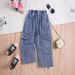 Mother & Kids Children's Pants New Cotton Jeans Pure Cotton Woven Pants Casual Daily Outing Pants_viptrois.com