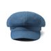 Cowboy Beret For Women Spring Octagonal Artist Large Cloud Face Slimming Sun Hat_viptrois.com
