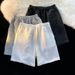 Men's Clothing Style Sports Shorts Men Ins Trendy Brand Three Dimensional Letter Casual Shorts Summer Thin Loose Wide Leg Shorts_viptrois.com