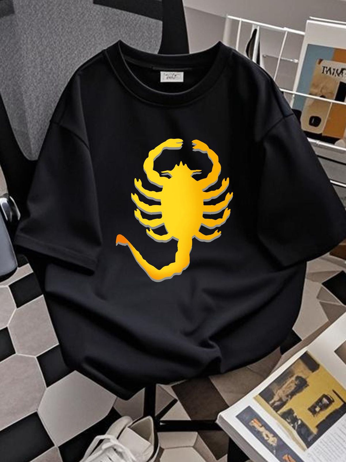 Drive Scorpion Essential T Shirt Unisex Versatile Top For Everyday Wear Stylish Fashion Designer Clothes Slightly Stretched Streetwear Homme_viptrois.com