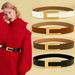 New Belt for Women with Minimalist Button Waist Belt Women's Instagram Belt Fashionable and Versatile Decoration_viptrois.com