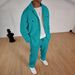Men's Casual Sportswear Set – Slim-Fit Zip-Up Jacket & Straight-Leg Pants (Black/Navy/Wine/Beige/Sky Blue, S-XXXL)_viptrois.com