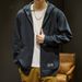Loom Loom 2025 Spring Zipper Hoodie Men's Hooded Sports Jacket Versatile Autumn And Winter Thin Large Size Cardigan Top_viptrois.com