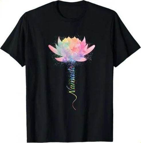 2026 T-shirtt-shirtlotus Flower Namaste Yoga Watercolor Meditatio_viptrois.com